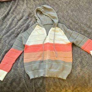 Very cute zip up sweater new never worn